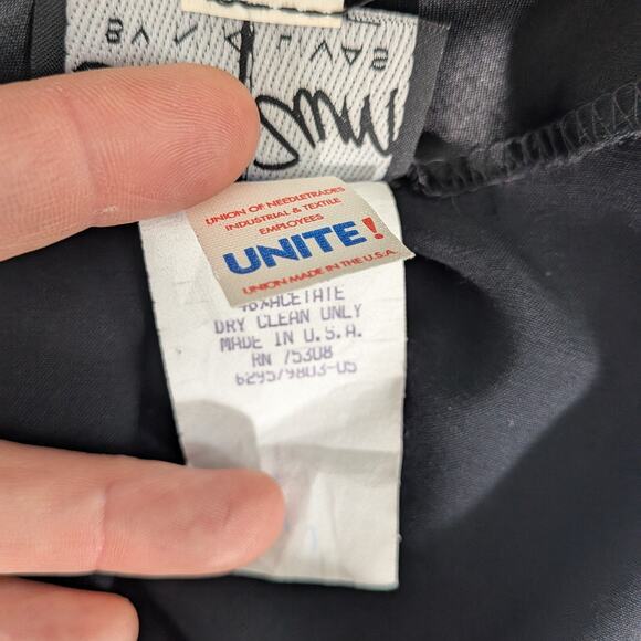 Vintage Zum Zum Prom Dress Maxi Gown 6 Black Pink Glam Goth 90s Y2K Floral Satin - Picture 11 of 11